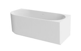 Vonia, laisvai pastatoma Besco Denaya, 150 cm x 75 cm x 58 cm, kampinė, aukso sp./balta sp.