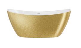Vonia, laisvai pastatoma Besco Ayla Glam Gold, 170 cm x 80 cm x 68 cm, ovalas, aukso sp./chromo sp.