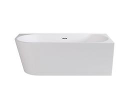 Vonia, laisvai pastatoma Besco Zoya, 170 cm x 80 cm x 59 cm, kampinė, balta sp./grafito sp.