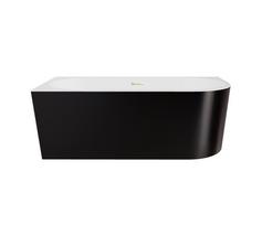 Vonia, laisvai pastatoma Besco Zoya, 170 cm x 80 cm x 59 cm, kampinė, aukso sp./balta sp.