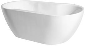 Vonia, laisvai pastatoma Besco Navia, 160 cm x 80 cm x 60 cm, ovalas, balta sp./grafito sp.