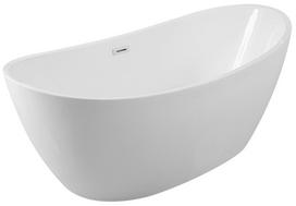 Vonia, laisvai pastatoma Besco Ayla, 170 cm x 80 cm x 68 cm, ovalas, balta sp./chromo sp.