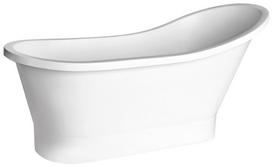 Vonia, laisvai pastatoma Besco Gloria Matt, 160 cm x 68 cm x 77.5 cm, ovalas, balta sp./juoda sp.