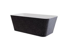 Vonia, laisvai pastatoma Besco Evita Glam, 160 cm x 80 cm x 58 cm, stačiakampis, balta sp./grafito sp.