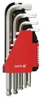 Šešiakampių raktų rinkinys Yato YT-0509, šešiakampis, 18 cm, 10 vnt.