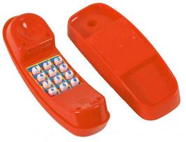 Vaikų žaidimų aikštelės telefonas 4IQ, 20.5 cm x 7 cm x 8.5 cm, raudona sp.