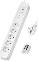 Buitinis ilgintuvas Logilink, 1.5 mm², 1.5 m, 5 lizdų, su jungikliu