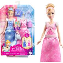 Lėlė su priedais Mattel Disney Princess Storytelling Cinderella, 28 cm, rožinė sp.