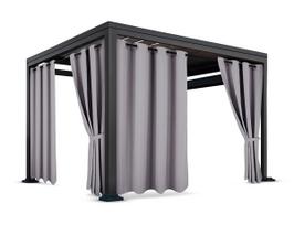 Pavėsinės užuolaidos ZMOC-04, 150 cm x 200 cm, plieno sp.
