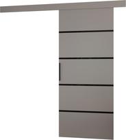 Durys ADRK Muschu 96, stumdomosioms vidaus durims, 96 cm x 205 cm, juoda sp./pilka sp.
