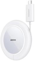 Belaidis indukcinis įkroviklis Ugreen CD245, USB Type C/Qi Wireless/MagSafe, 12.4 cm, balta sp., 15 W