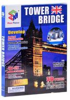3D dėlionė Magic Puzzle Tower Bridge ZA3801, 41 cm x 10.5 cm, 41 vnt., įvairių spalvų