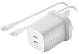 Telefono įkroviklis Belkin WCH013VF2MWH, USB Type C, balta sp., 65 W