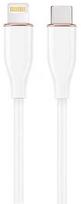 Laidas Gembird Premium silicon USB Type-C Male (vyriška), Lightning Male (vyriška), 1.5 m, balta sp.