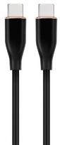 Laidas Cablexpert Premium silicon USB Type-C Male (vyriška), USB Type-C Male (vyriška), 1.5 m, juoda sp.