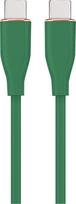 Laidas Gembird Premium silicon USB Type-C, Lightning, 1.5 m, žalia sp.