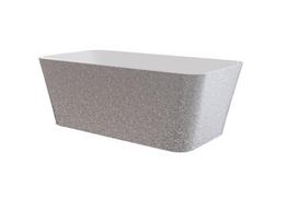 Vonia, laisvai pastatoma Besco Evita Glam, 160 cm x 80 cm x 58 cm, stačiakampis, sidabro sp.