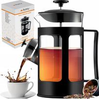 Kavinukas French Press Ruhhy 24565, 1 l, skaidri sp./juoda sp.