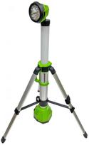 Statybinis prožektorius su stovu, nešiojamas Greenworks G24SL, 18 W, 300 - 2200 lm, IP20, juoda sp./žalia sp./chromo sp.