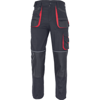 Darbo kelnės vyrams Fridrich & Fridrich FF Carl BE-01-003, juoda sp./raudona sp., 48 dydis