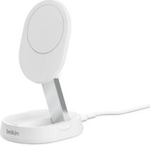 Belaidis indukcinis įkroviklis Belkin BoostCharge Pro, Magnetic/1 x USB Type C, balta sp., 15 W