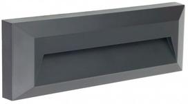 Sieninis lauko šviestuvas Su-Ma Mur, 3W, LED, IP65, antracito sp., 3 cm x 8 cm
