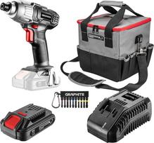 Akumuliatorinis smūginis suktuvas-veržliasukis su akumuliatoriumi Graphite 58G012-S15, 18 V, 2 Ah