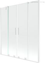 Vonios sienelė Mexen Velar Duo II, 140 cm x 150 cm, skaidri sp./balta sp./grūdintas