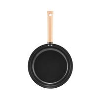 Keptuvė Ambition Qualum Ceramic Natural, Ø 24 cm, aliuminis/mediena