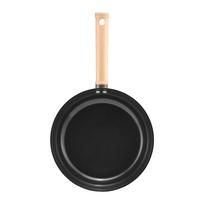 Keptuvė Ambition Natural Qualum Ceramic, Ø 28 cm, aliuminis/mediena