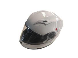 Motociklininko šalmas YM-925, XL (61-62 cm), balta sp.