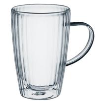 Dvigubo stiklo puodelių rinkinys Ambition Curly, skaidri sp., 0.450 l