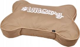 Gyvūno guolis Love Story Fat Dog Bone, rusva sp., 100 cm x 70 cm
