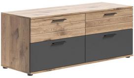 Televizoriaus spintelė MC Akcent Mason, ruda sp./pilka sp., 130 cm x 47 cm x 53 cm