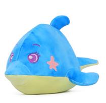 Pliušinis žaislas delfinas Dream Beams Dominic, mėlyna sp., 18 cm
