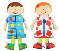 Medžiaginė lėlė K's Kids Training2s 2in1 Dress Up, 55 cm, įvairių spalvų