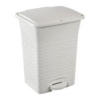 Šiukšliadėžė Branq Cotton, balta sp., 10 l, 35.5 cm x 24 cm