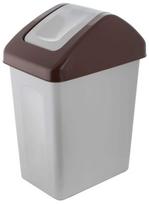 Šiukšliadėžė Branq Plastik, ruda sp., 25 l, 50 cm x 39 cm