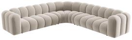 Modulinė sofa Micadoni Lupine Sal1, smėlio sp., 309 x 309 cm x 70 cm
