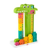 Skaičiavimo žaidimas, krokodilas Fisher Price Adding, žalia sp./įvairių spalvų, 10 vnt.