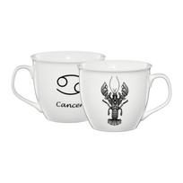 Puodelis Ambition Zodiac Cancer, balta sp./juoda sp., 0.55 l