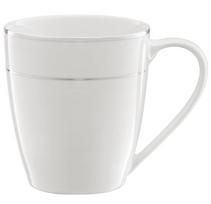 Puodelio lėkštutė Ambition Aura Silver, balta sp./sidabro sp., 0.36 l
