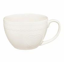 Puodelis Ambition Galactic White Serce, balta sp., 0.45 l