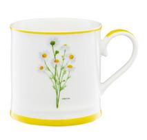 Puodelis Ambition Lea, balta sp./geltona sp., 0.38 l