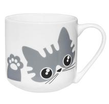 Puodelis Ambition Kitty Grey, balta sp./pilka sp., 0.44 l