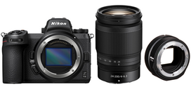 Sisteminis fotoaparatas Nikon Z 6II/Z 24-200mm + FTZ II Mount Adapter, juoda sp.