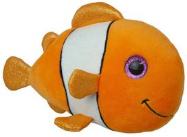 Pliušinis žaislas žuvis Wild Planet Orbys Clownfish, žalia sp./oranžinė sp., 11 cm