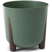 Gėlių vazonas Lamela Frida Eco, plastikinis, 28.5 cm x 28.5 cm, Ø 28.5 cm, žalia sp.