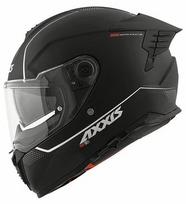 Motociklininko šalmas Axxis Hawk SV Solid A1, M (57-58 cm), balta sp./juoda sp.