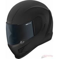 Motociklininko šalmas Icon Airform Dark black matt, L (59-60 cm), juoda sp.